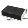 MaBricole | HD PRO | Pour ponceuse et polisseuse | Bloc de ponçage abrasive 4 faces grain 80, 100×70×25mm HD PRO |HDM0075