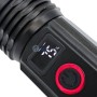 مصباح يدوي LED بستة أوضاع مع مؤشر للبطارية، قابل لإعادة الشحن عبر منفذ USB أش دي برو