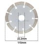 MaBricole | HD PRO | Pour meuleuse | Disque diamant 115x22.2mm, coupe brique, blocs, béton, céramique et marbre HD PRO | HDM0067