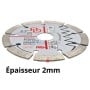 MaBricole | HD PRO | Pour meuleuse | Disque diamant 115x22.2mm, coupe brique, blocs, béton, céramique et marbre HD PRO | HDM0067