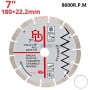 MaBricole | HD PRO | Pour meuleuse | Disque diamant 180x22.2mm, coupe brique, blocs, béton, céramique et marbre HD PRO | HDM0068