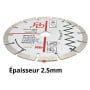 MaBricole | HD PRO | Pour meuleuse | Disque diamant 180x22.2mm, coupe brique, blocs, béton, céramique et marbre HD PRO | HDM0068