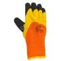 Gant de protection taille 10 en polyester jaune et latex orange et noir