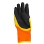 Gant de protection orange avec paume noire en matière synthétique, taille 10