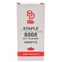 Boîte blanche avec marquage rouge et noir contenant 4000 agrafes type D modèle 8008