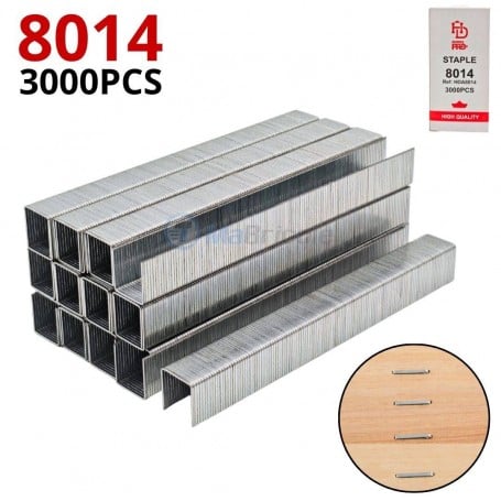 MaBricole | HD PRO | Autre accessoires | Lot de3000 agrafes type D modèle 8014, 14×13 mm HD PRO