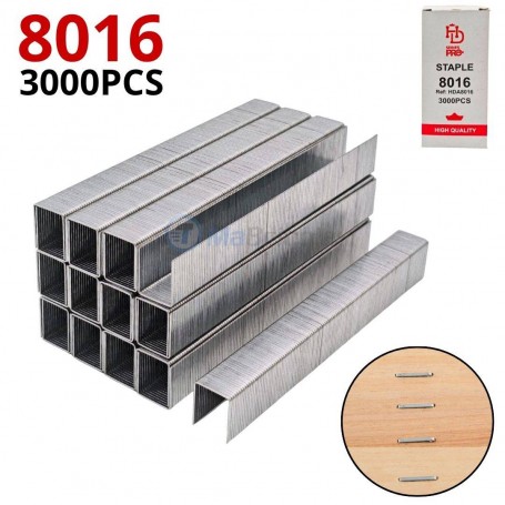 عبوة من 3000 دبوس من النوع D موديل 8016، 16×13 مم أش دي برو