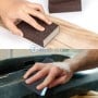 MaBricole | HD PRO | Pour ponceuse et polisseuse | Bloc de ponçage abrasive 4 faces grain 80, 100×70×25mm HD PRO |HDM0075