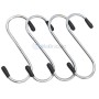 Ensemble de 4 crochets en forme de S en acier inoxydable 78mm ZHENGTU | ZT-2094