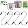 Ensemble de 4 crochets en forme de S en acier inoxydable 115mm ZHENGTU | ZT-3064