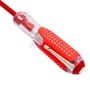 Tournevis testeur rouge avec poignée antidérapante et tête Philips visible, longueur 165 mm