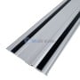 Rail de guidage en aluminium avec bandes antidérapantes noires