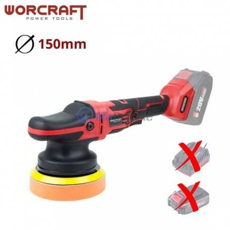 MaBricole | WORCRAFT | Ponceuse et polisseuse | PONCEUSE POLISSEUSE sans fil sans batterie ∅150mm WORCRAFT | COP-S20LIBH