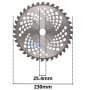 Disque de coupe circulaire en métal avec 36 dents, diamètre 230 mm, trou central 25,4 mm
