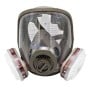 Masque de protection intégral avec filtres latéraux pour gaz et vapeurs organiques