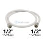 MaBricole | | Plomberie et chauffage | Douchette de toilette 120cm raccords 1/2" 15/21mm Blanche DIMEI | BW-4