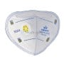 MaBricole | VITAL | Protection respiratoires | Lot de 20 masques poussière type FFP KN95 avec valve d'expiration efficacité de filtration 95% des particules VITAL