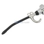 Pistolet à soufflette en acier inoxydable avec embout noir flexible pour dépoussiérage