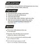 Texte avec les applications, caractéristiques et conseils d'utilisation d'une soufflette pistolet à poussière.
