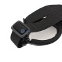 Détail de la sangle réglable noire des lunettes de protection en plastique