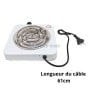 MaBricole | STER TOOLS | Accessoires maison | Plaque chauffante, Résistance électrique 1000W 14cm avec variateur STER TOOLS