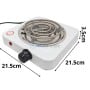 MaBricole | STER TOOLS | Accessoires maison | Plaque chauffante, Résistance électrique 1000W 14cm avec variateur STER TOOLS