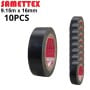 MaBricole | SAMETTEX | Accessoires d'électricité | Lot de 10 Pcs Chatertone noir 9.15m largeur 16mm pour l'isolation électrique et l'installation SAMETTEX