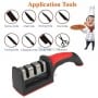 MaBricole | | Autre outils | Aiguiseur de couteaux de cuisine manuel sans effort rapide et pratique pour la maison et le camping en plastique durable