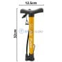 Gonfleur à main multi-usage, Pompe à air manuelle portatif 32cm en aluminium HD PRO | HDPA004