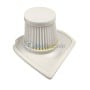 Filtre cylindrique blanc avec base carrée pour aspirateur ou compresseur