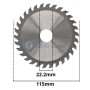 قرص قطع للخشب، والبلاستيك 115×1.8×22.2مم، 30 سنًا برؤوس من كربيد التنغستن، سالي