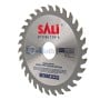 MaBricole | SALI® | Pour meuleuse | Disque de coupe pour bois PVC 115×1.8×22,2 mm 30T TCT (Tungsten Carbide Tipped) SALI | E0100008