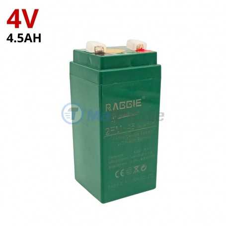 Batterie rechargeable au plomb scellée 4V 4.5AH RAGGIE | 2FM-4.5