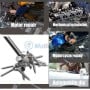 Outil magnétique extensible utilisé pour réparer moteur, moto, voiture et installations mécaniques.