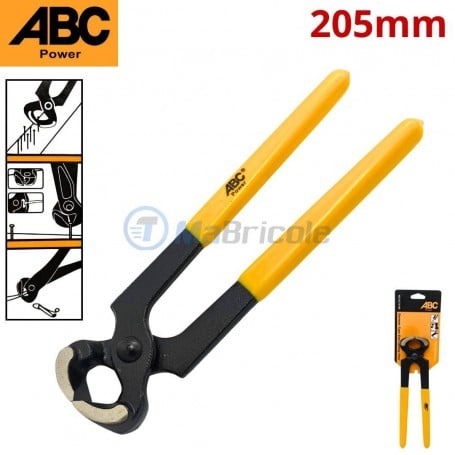 Tenaille en acier, poignée ergonomique 205mm ABC POWER | AC18189