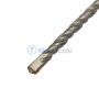 Mèche perforateur SDS PLUS en métal avec tête plate hexagonale et spirale pour perçage