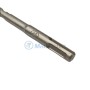 Mèche perforateur SDS PLUS 10mm avec tête carbure, vue du mandrin et de la tige métallique