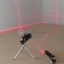 Niveau laser multifonction 4-en-1 laser horizontal vertical, 4 niveau, règle de 15 cm, mètre ruban 3m XIHER-O