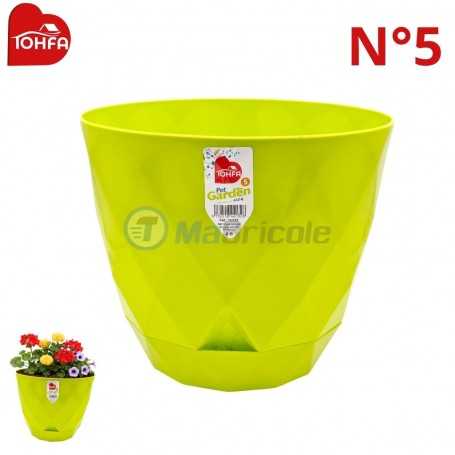 MaBricole | TOHFA | Accessoires maison | Pot de fleurs en plastique evac une forme géométrique N°5 TOHFA | TG132