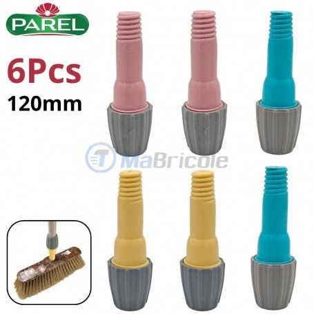 MaBricole | PAREL | Accessoires maison | Ensemble de 6 fixateur de manche en plastique de 120 mm PAREL