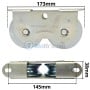MaBricole | GS OPTIMUS | Roulette et Roulement | Doublepoulie en aviser 80mm pour portail coulissant GS OPTIMUS |DP2-80GS