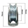 MaBricole | GS OPTIMUS | Roulette et Roulement | Doublepoulie en aviser 80mm pour portail coulissant GS OPTIMUS |DP2-80GS