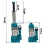 MaBricole | ENCOM | Outils de levage | Cric bouteille hydraulique 3 Ton , min 15cm max 29cm pour voiture ENCOM | MA1003