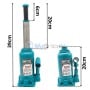 MaBricole | ENCOM | Outils de levage | Cric bouteille hydraulique 10 Ton , min 20cm max 39cm pour voiture ENCOM | MA1010