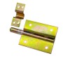 Verrou porte cadenas métallique jaune 80 mm avec pièce de fixation, finition zinguée jaune