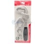 MaBricole | | Clé et douille | kit clé à molette multifonctionnelle 270mm avec 3 têtes interchangeables , 25-83mm , épaisseur 10mm pour la plomberie | HD2518-5