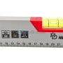 MaBricole | HD PRO | Outils de mesure | Niveau tubulaire en aluminium avec trois fioles résistantes aux chocs et UV, précision de 0,1 mm/m avec aimant, gris HD PRO