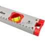 MaBricole | HD PRO | Outils de mesure | Niveau tubulaire en aluminium avec trois fioles résistantes aux chocs et UV, précision de 0,1 mm/m avec aimant, gris HD PRO