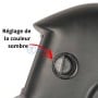 MaBricole | HD PRO | Protection des yeux | Masque de soudage avec assombrissement automatique, énergie solaire, champ de vision 90×35mm, DIN 13 HD PRO HDCS001