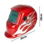 MaBricole | HD PRO | Protection des yeux | Masque de soudage avec assombrissement automatique, énergie solaire, champ de vision 90×35mm, DIN 13, rouge HD PRO | HDCS002